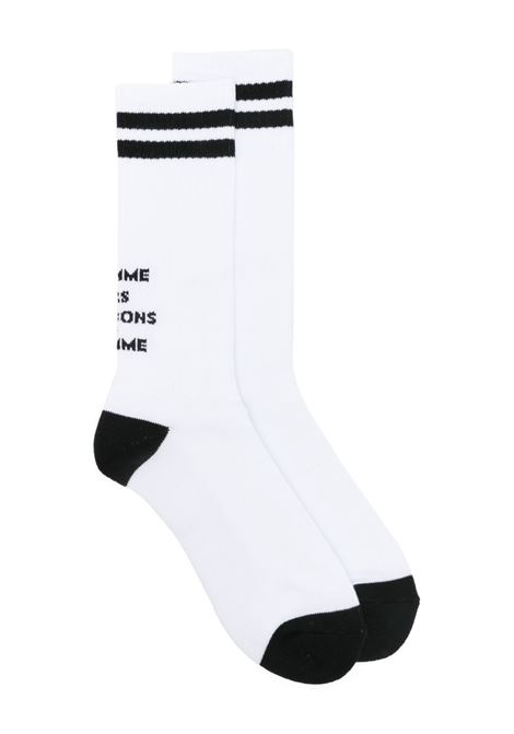 White logo-jacquard socks Comme des garcons homme - men